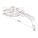 RÉTROVISEURS CHROME HONDA VT125 500 600 750 1100 SHADOW M10 10MM (23788)photo 7