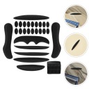 1 KIT BLACK CONTRIBUTION DO HELMET MOPED ELECTRIC ODDYCHAJACE CUSHIONS  photo 13