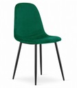 Krzesło COMO - ciemna zieleń aksamit x 4