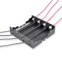 КОРЗИНА ДЛЯ 4 АККУМУЛЯТОРОВ ТИПА 18650, 4 ПЛАСТИНЫ