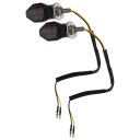 2 SZT. ЧЕРНЫЕ LED ПОВОРОТНИКИ МОТОЦИКЛЕТНЫЕ СТОЙКИ ZAMIENNIKI  фото 6