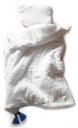 Obliečky medvedík mušelín organic s výplňou 100x70 Šírka prikrývky 70 cm