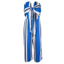 Женский комбинезон на завязках и открытых каркасах