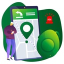 GPS-локатор для кошек CALMEAN + ошейник S/M