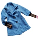 Переходное пальто синее 110/116