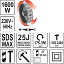 ПЕРОЛОК YATO SDS-MAX 25J YT-82135