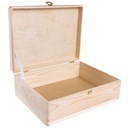 Деревянная коробка с замком и крышкой для подарков, игрушек, фотографий, 40х30х14см.