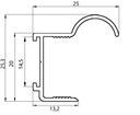 Комплект фурнитуры для раздвижных дверей КЛАСС 1,25М/2 Двери
