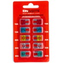 МИНИ-ПЛАСТИНОЧНЫЕ АВТОМОБИЛЬНЫЕ ПРЕДОХРАНИТЕЛИ 10 ШТ.