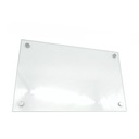 Panel szklany Optiwhite 40x70 + CHROMOWE mocowania