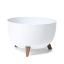 ЦВЕТОЧНЫЙ ГОРШОК НА НОЖКАХ ЛАМЕЛА ЧАША ROMA FI400 БЕЛЫЙ