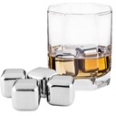 ОХЛАЖДАЮЩИЕ СТАЛЬНЫЕ КУБИКИ ЛЬДА ДЛЯ НАПИТКОВ, 4 шт.