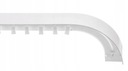 Потолочный карниз из ПВХ одинарный с чехлом и аркой Рейка с чехлом 300