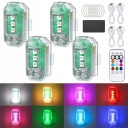 4 ШТУКИ БЕСПРОВОДНАЯ ФАРА МИГАЛКА СВЕТОДИОДНЫЕ МО́ЩНЫЙ 8KOLOR. USB Z ПУЛЬТ  фото 12