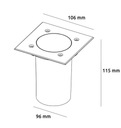 GU10 LED IP55 NAJAZDOWA наземный светильник SuperLED