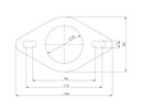 FLANSZA ACERO INOXIDABLE KWASOODPORNA KIT DE REPARACIÓN DE TUBO FI 52MM INOX 