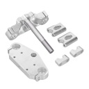 UPPER LOWER SLAB MOTORCYCLE STEERING WHEEL RISER MOUNT BAR DEVICE W3  photo 5