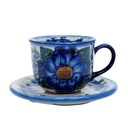 Керамическая чашка и блюдце Болеславец