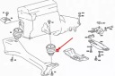 MERCEDES-BENZ E W124 AVANT FIXATION MOTEUR A1242401917 OEMphoto 12