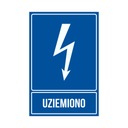 Табличка информационная Заземленная 30х20 ПВХ 1мм