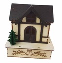 СВЕТОДИОДНЫЙ ДЕРЕВЯННЫЙ ДОМ С РОЖДЕСТВЕНСКОЙ АТМОСФЕРОЙ