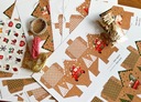 Adventný kalendár DIY papierové domčeky Značka iná
