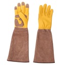 ПЕРЧАТКИ САДОВЫЕ КОЖАНЫЕ ИЗНОСОСТОЙКИЕ ЖЕЛТЫЕ