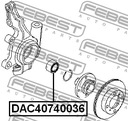 FEBEST DAC40740036 COJINETE RUEDAS 