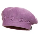 Beret damski AMIRA Wrzosowy róż