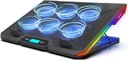 ОХЛАЖДАЮЩАЯ ПОДСТАВКА ДЛЯ НОУТБУКА 6 ВЕНТИЛЯТОРОВ RGB
