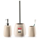 КОМПЛЕКТ ДЛЯ ВАННОЙ 3 ЭЛЕМЕНТА БЕЖЕВЫЙ КОМПЛЕКТ