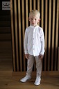 Элегантные деловые брюки для мальчиков из хлопка Royal Kids 152 158 бежевые
