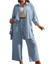 КОМПЛЕКТ SHEIN ПЛЮС РАЗМЕР БРЮКИ И РУБАШКА 48 ГОЛОВ