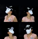 Пластиковая белая маска для рисования HIP HOP MIMA
