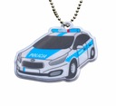 Светоотражающий кулон ПОЛИЦЕЙСКАЯ АВТОМОБИЛЬ Брелок для ключей ПОЛИЦЕЙСКАЯ АВТОМОБИЛЬ