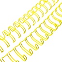 Grzbiet drutowy do bindowania 1,59cm żółty