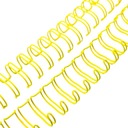 Grzbiet drutowy do bindowania 1,59cm żółty