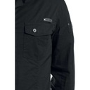 Košeľa s dlhým rukávom BRANDIT SlimFit Shirt čierna M Šírka pod pazuchami 56 cm