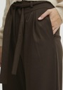 Nohavice cigarky paperbag zviazané Ichi XS voľné nohavice hnedé Model Ihsimonse