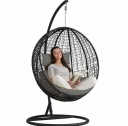 БОЛЬШОЕ ПОДВЕСНОЕ САДОВОЕ КРЕСЛО-КАЧАЛКА С ПОДУШКОЙ