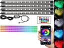 BIG 48 LED USB APP REMOTE CONTROL MUZYKA LIGHTING INTERIOR AUTO CABINS CAR 