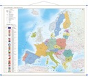 MAPA UNIA EUROPEJSKA NA ŚCIANĘ polityczna NAJNOWSZE WYDANIE 144X120 cm