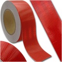 СВЕТООТРАЖАЮЩАЯ САМОКЛЕЙКАЯ ЛЕНТА 25М КРАСНАЯ ПРОЧНАЯ