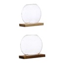 Szklany wazon Ambona Szklana doniczka Decor