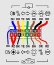 JUEGO MÓDULO DE BARRA DE REMOLQUE WH1R-G8 RANURA 13 PIN BARRA DE REMOLQUE LUZ RETROVISOR EN PRZYCZEPIE 