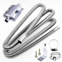 PIPE GRADUATION DO HEATER 4X4/SUV STEEL STAINLESS STEEL 300 CM FI 25 MM  photo 9