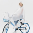 Safe reflective edge Bicycle Raincoat Rain Coat Poncho Hooded Windproof