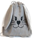 Именная сумка-рюкзак с ушками пасхального зайчика, для дошкольников
