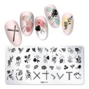 Пластина для штампа для ногтей FERN LEAVES