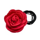 Ожерелье-чокер с розой на веревочке, элегантное украшение на шею в виде красного цветка
